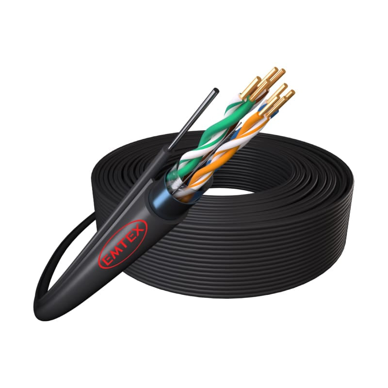 Emtex Cablu FTP Cablu FTP Emtex KAB-EMT15 | Cat5E, Cu Sufa, Cupru 24AWG, 305m