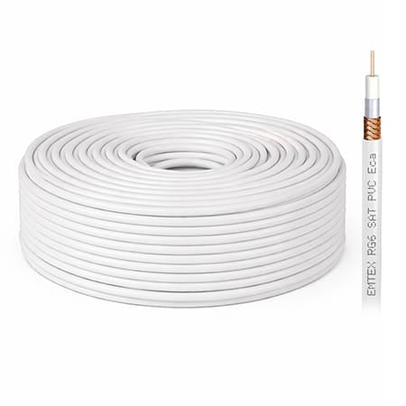 Emtex CABLU COAXIAL CUPRU RG6 ROLA 100M EMTEX