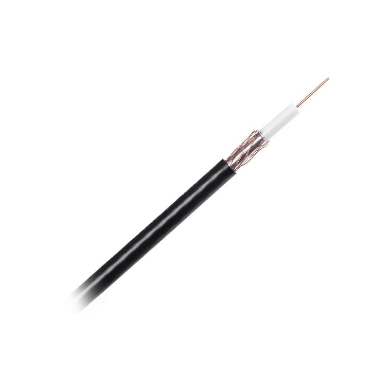 Cabletech Cablu coaxial Cablu Coaxial Cabletech KAB0026A | RG59U, 200m, Negru
