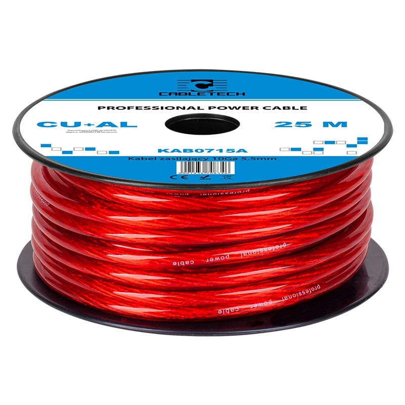 Cabletech CABLU PUTERE CU-AL 10GA (5.5MM/5.22MM2) 25M R