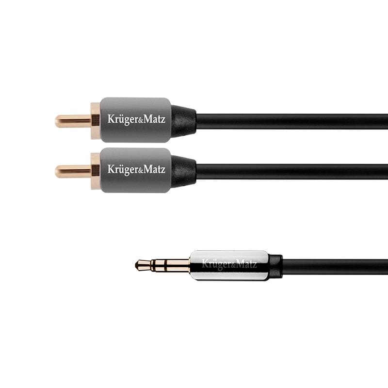 Kruger Matz Cablu Cablu Audio Kruger&Matz KM0309 | 3.5mm la 2x RCA, 1m