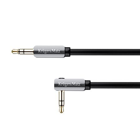 Kruger Matz Cablu Cablu Audio Kruger&Matz KM0312 | Jack 3.5mm, 90°, 1m