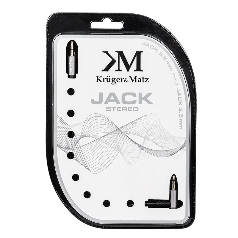 Kruger Matz Cablu Cablu Audio Kruger&Matz KM0312 | Jack 3.5mm, 90°, 1m