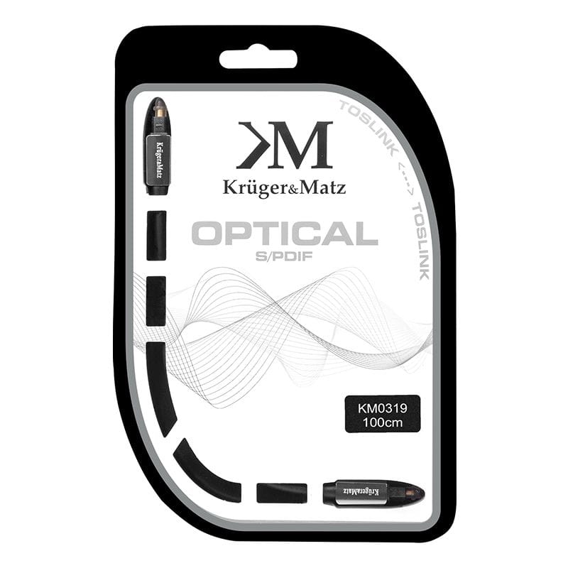 Kruger Matz Cablu Cablu Optic Kruger Matz KM0319 | Toslink-Toslink, 1.0m