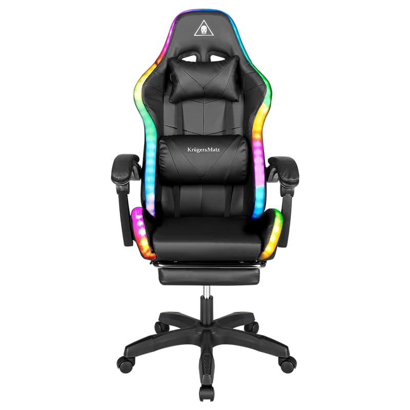 Kruger Matz SCAUN GAMING GX-150 NEGRU LED MASAJ KRUGER&MATZ