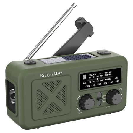 Kruger Matz Radio portabil Radio Portabil Kruger Matz KM0835 | Solar, 2000mAh, Multifunctional