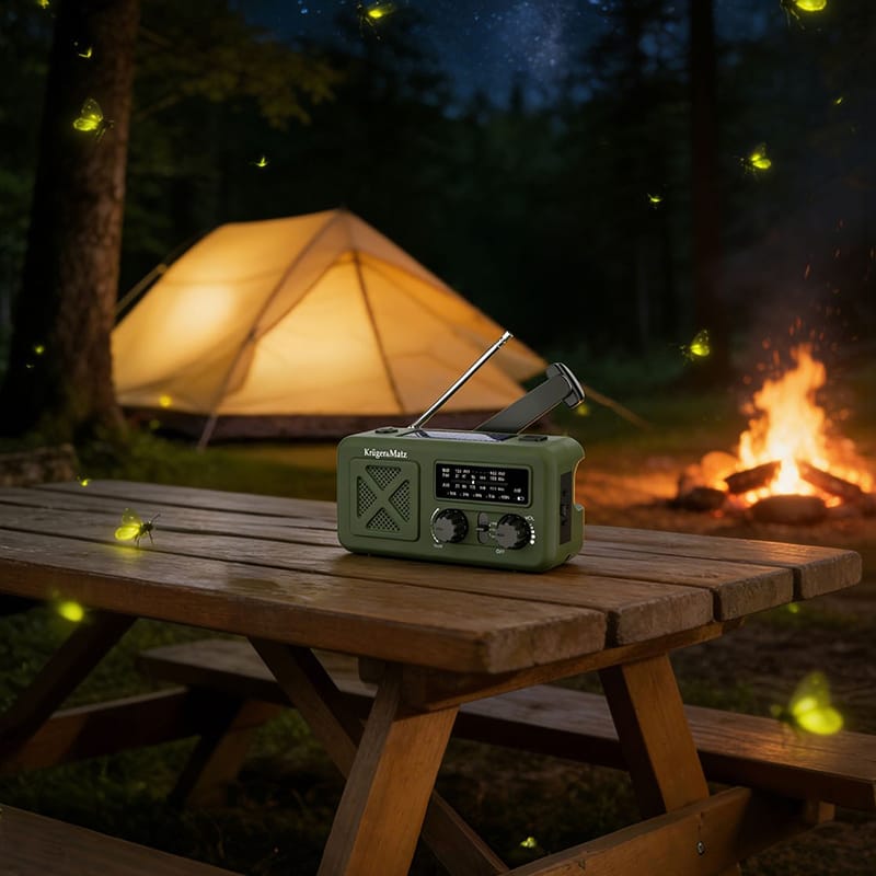 Kruger Matz Radio portabil Radio Portabil Kruger Matz KM0835 | Solar, 2000mAh, Multifunctional