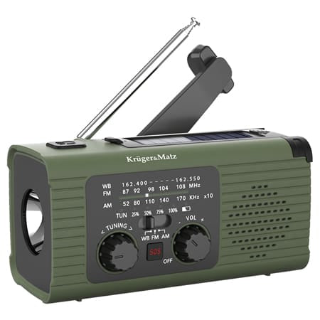 Kruger Matz Radio portabil Radio Portabil Kruger Matz KM0836 | Solar, 5000mAh, Multifunctional