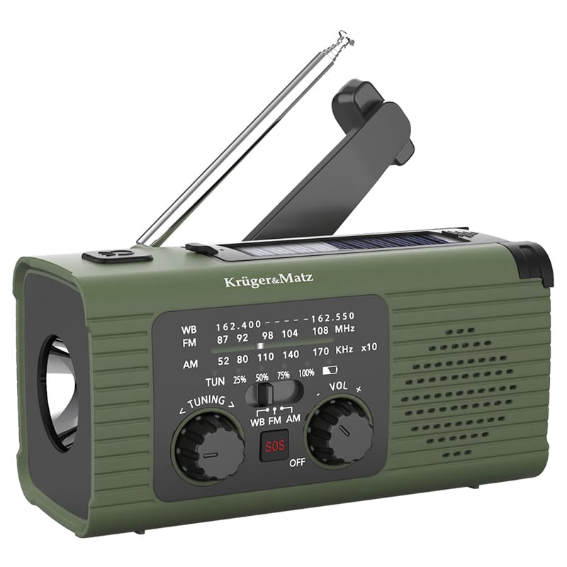 Kruger Matz Radio portabil Radio Portabil Kruger Matz KM0836 | Solar, 5000mAh, Multifunctional