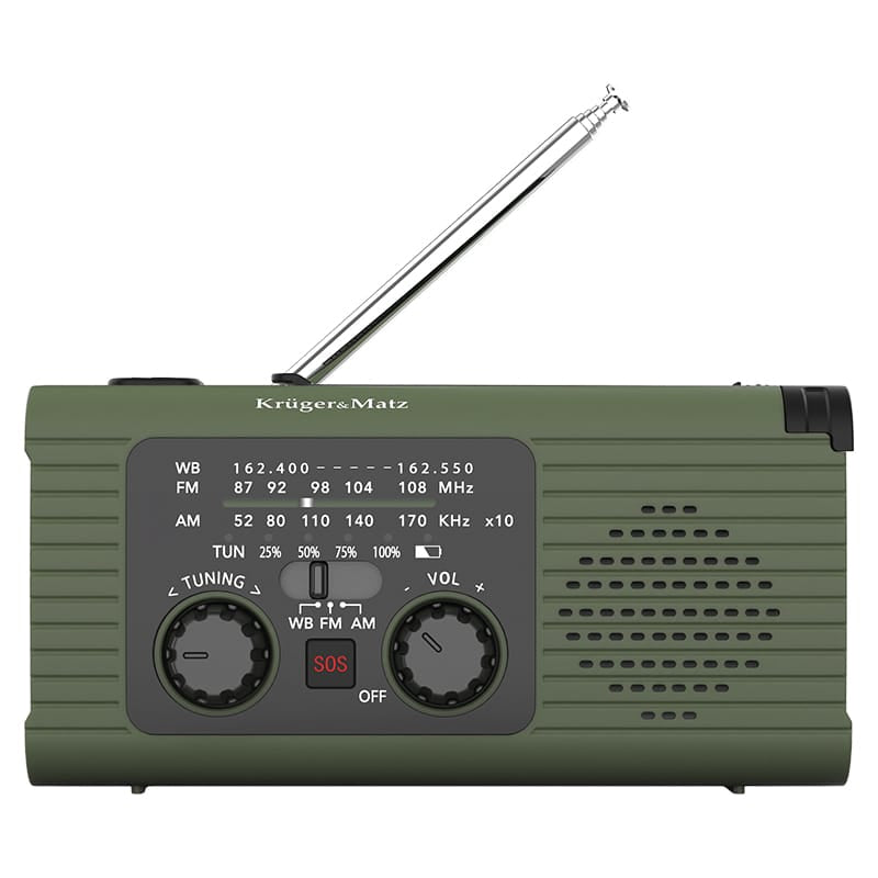 Kruger Matz Radio portabil Radio Portabil Kruger Matz KM0836 | Solar, 5000mAh, Multifunctional