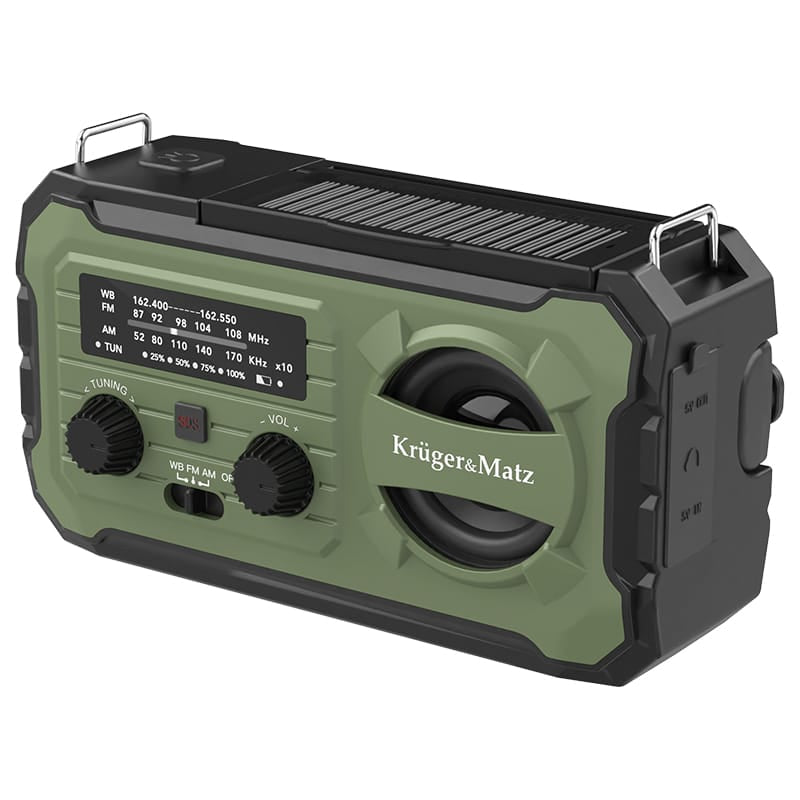Kruger Matz Radio portabil Radio Portabil Kruger Matz KM0837 | Solar, 10000mAh, Multifunctional