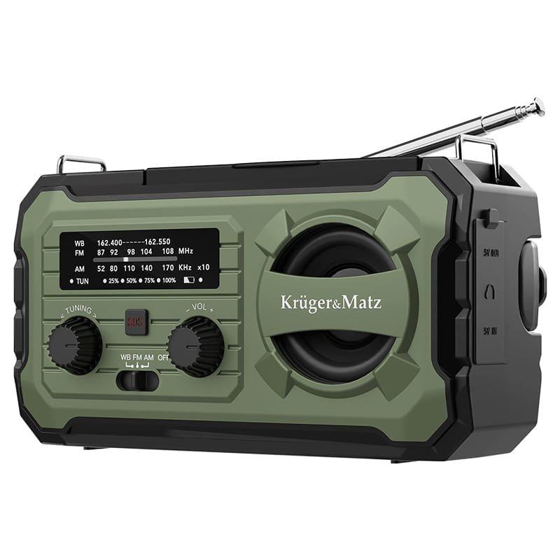 Kruger Matz Radio portabil Radio Portabil Kruger Matz KM0837 | Solar, 10000mAh, Multifunctional