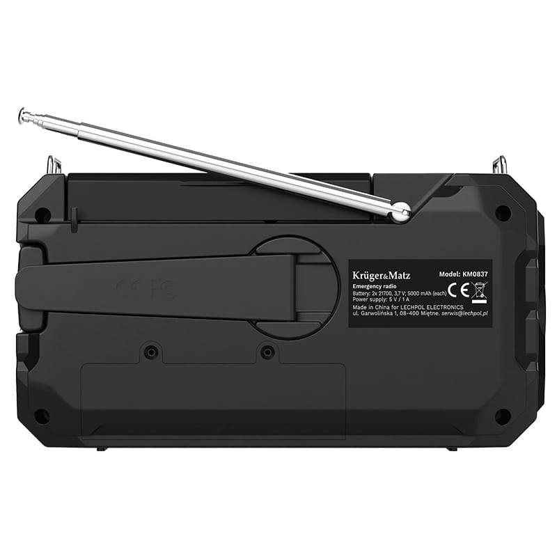 Kruger Matz Radio portabil Radio Portabil Kruger Matz KM0837 | Solar, 10000mAh, Multifunctional