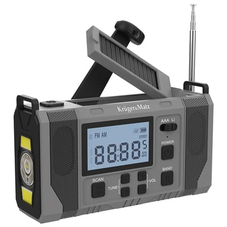 Kruger Matz Radio portabil Radio Portabil Kruger&Matz KM0838 | Solar, 10000mAh, Multifunctional