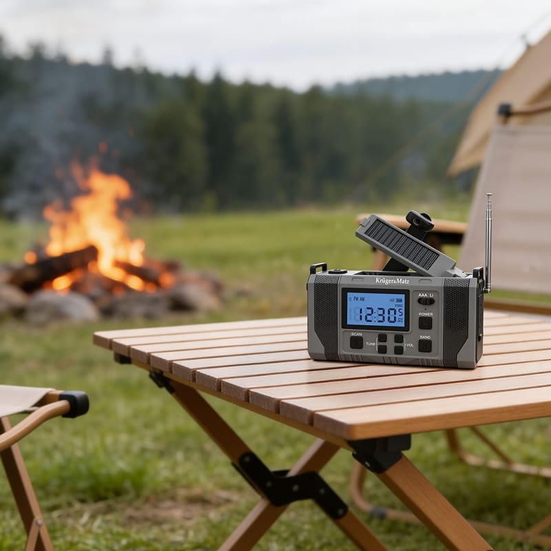 Kruger Matz Radio portabil Radio Portabil Kruger&Matz KM0838 | Solar, 10000mAh, Multifunctional