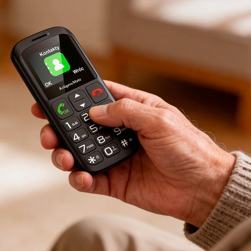 Kruger Matz TELEFON GSM SENIORI BUTON SOS KRUGER&MATZ