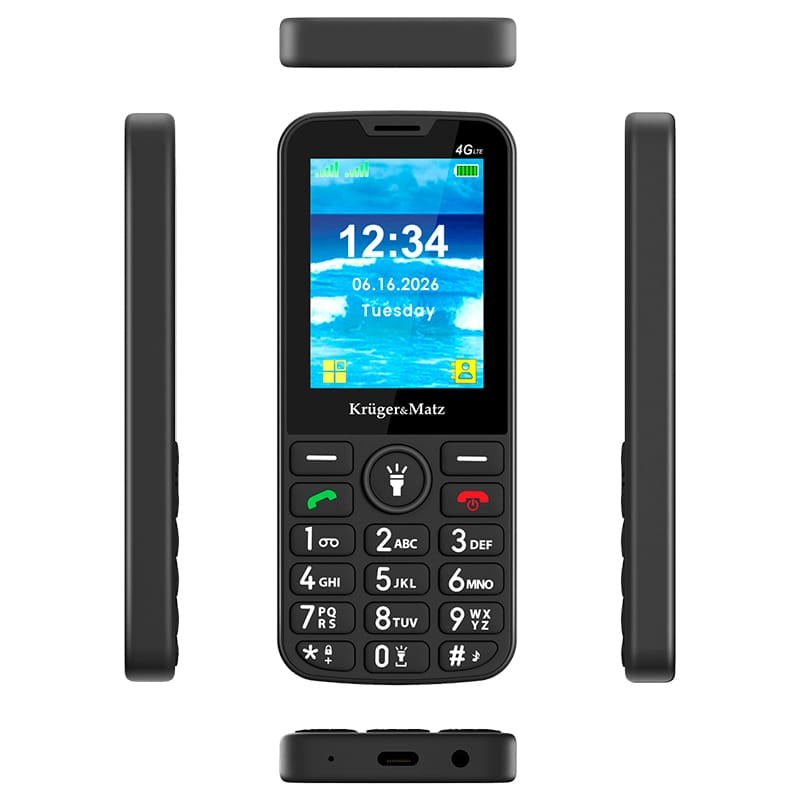 Kruger Matz Telefon Telefon GSM Kruger Matz KM0924-4G | Seniori, 4G, Buton SOS