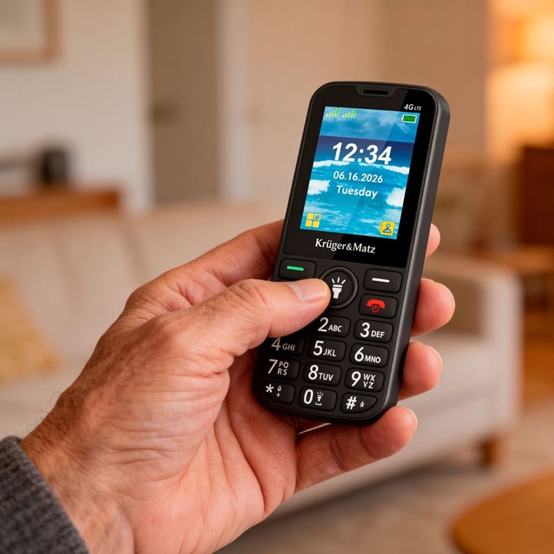 Kruger Matz Telefon Telefon GSM Kruger Matz KM0924-4G | Seniori, 4G, Buton SOS