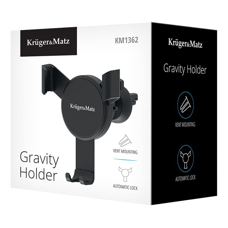 Kruger Matz Suport telefon auto Suport Auto Grila Kruger&Matz KM1362 | Gravity, Universal