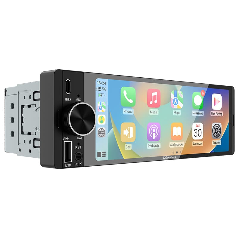 Kruger Matz Player auto Player Auto Kruger&Matz KM2016 | 1 DIN, 4x60W, CarPlay, Android Auto