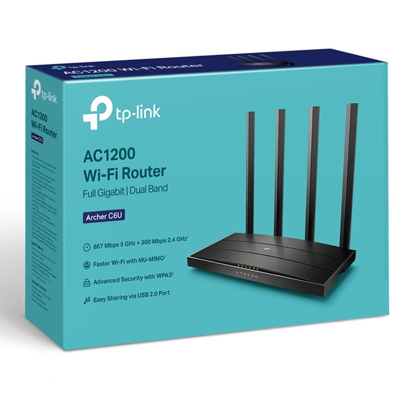 TP-LINK ROUTER WIRELESS GIGABIT ARCHER C6U USB TP-LINK