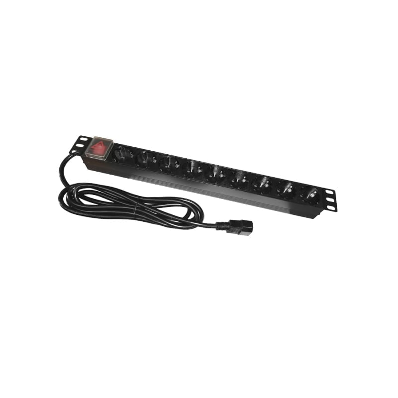 Emtex PDU RACK 19 INCH 9 PRIZE SWITCH 16A 3M EMTEX