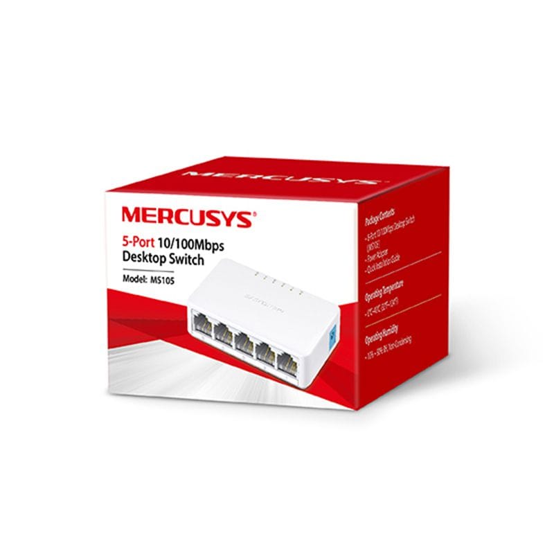 Mercusys SWITCH 5 PORTURI 10/100MBPS MS105 MERCUSYS