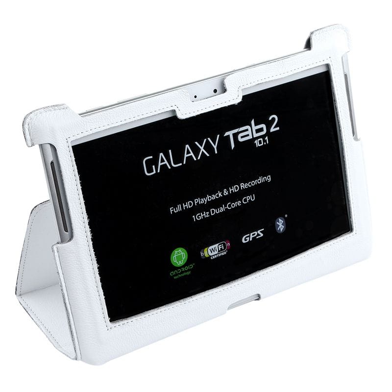 Samsung Husa tableta Husa Tableta Samsung KOM0429 | Alba, Piele Eco, Galaxy Tab P5100