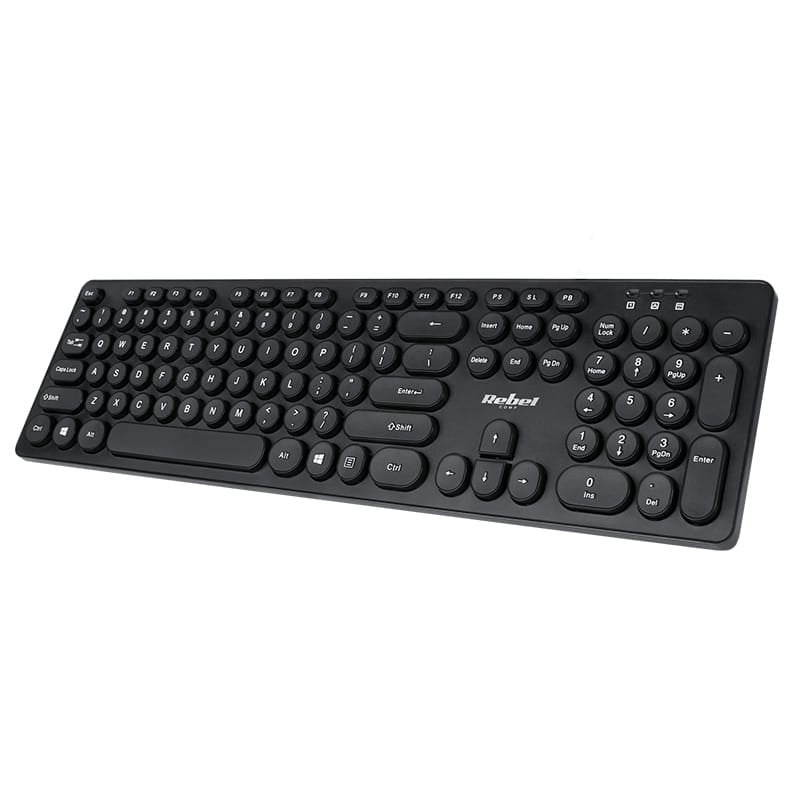 Rebel Tastatura Tastatura Wireless Rebel WK100 | Bluetooth, Full Size, Layout QWERTY