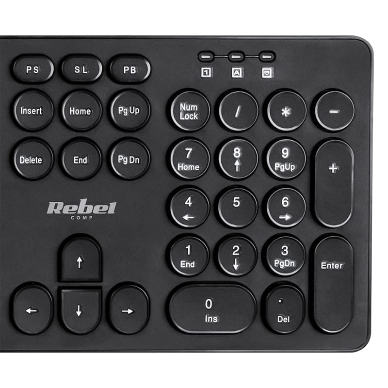 Rebel Tastatura Tastatura Wireless Rebel WK100 | Bluetooth, Full Size, Layout QWERTY