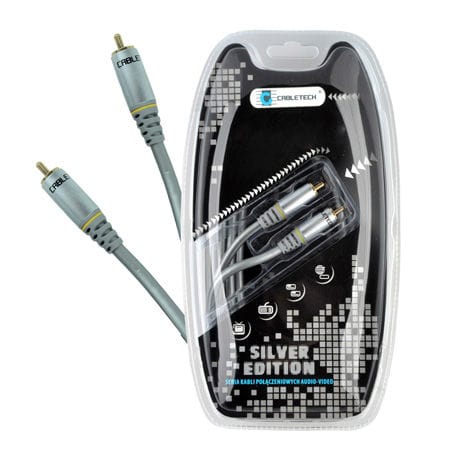 Cabletech CABLU 1RCA-1RCA 0.5M COAXIAL SILVER EDITION CABLETECH