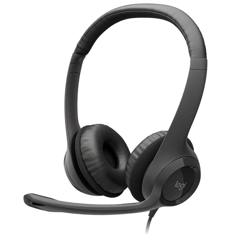 Logitech Casti Casti Logitech H390 | USB, Cu Microfon, Cu Fir, Negru