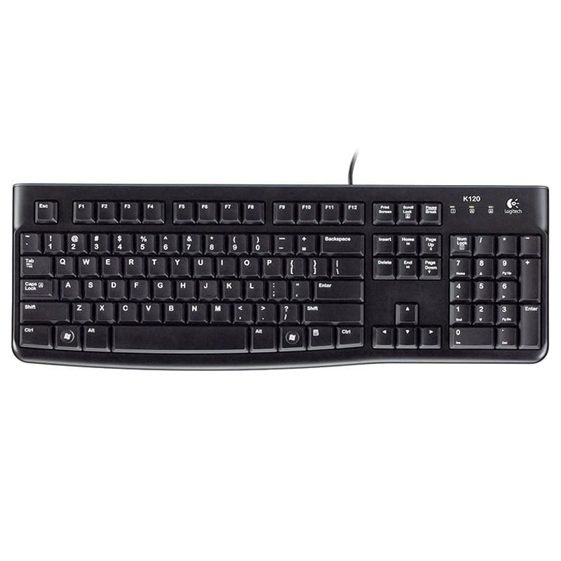 Logitech Tastatura Tastatura Logitech K120 | USB, Cu Fir, Layout Qwerty, Negru