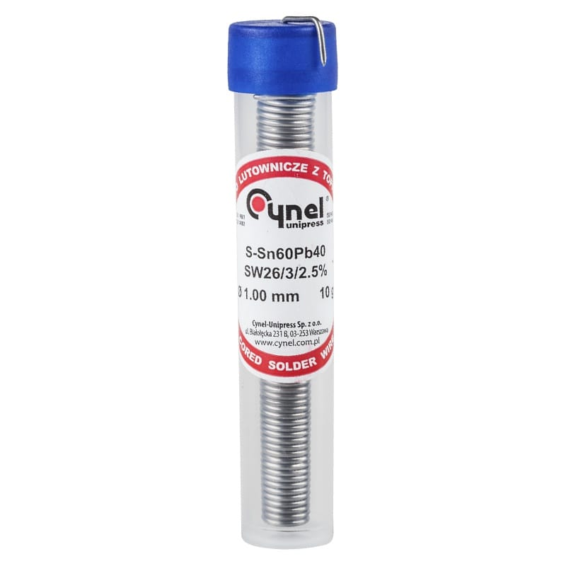 Lechpol Rola fludor Tub Fludor Cynel LUT0017 | SN60PB40, 1mm, 10g