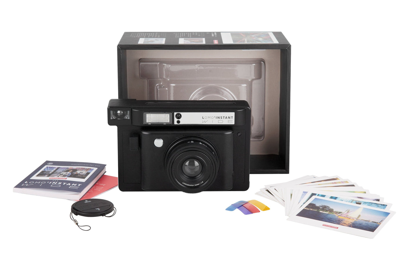 Camera Foto Instant Lomography Lomo Instant Wide LI200B | 90mm, Negru