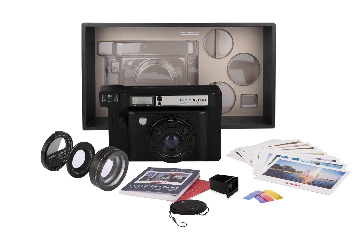 Camera Foto Instant Lomography Lomo Instant Wide LI200B | 90mm, Negru