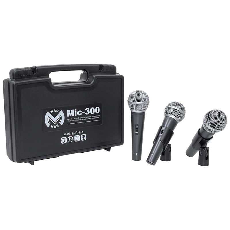 BoomTone DJ Set microfoane Set Microfoane BoomTone DJ MIC 300 | 3 Microfoane Mana, 3 Nuci Microfon
