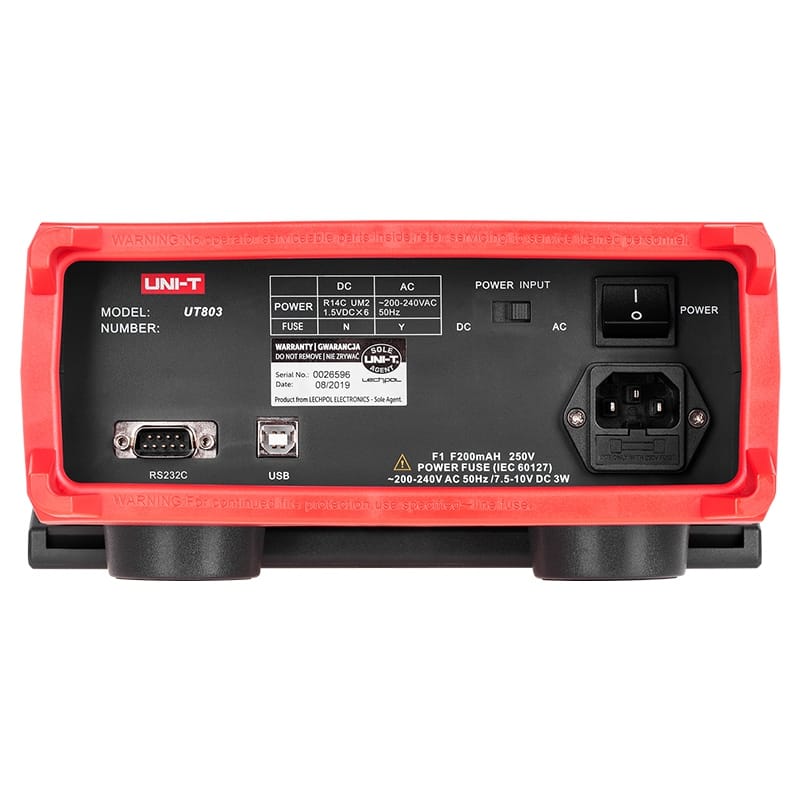 UNI-T Multimetru Multimetru UNI-T UT803 | Laborator, Bench-Type, True RMS, Display LCD