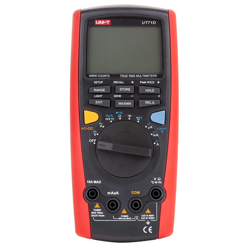 Uni-T Multimetru Multimetru Uni-T UT71D MIE0092 | Digital, True RMS, USB, Automat
