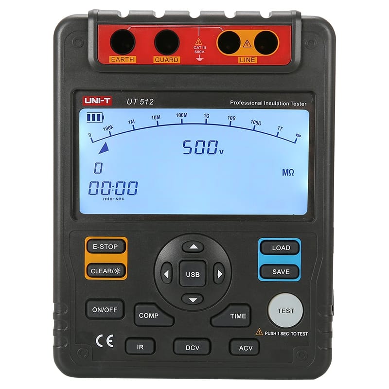 UNI-T Tester multimetru Multimetru UNI-T UT512 MIE0131 | Testare Rezistenta Izolatie, 5000V