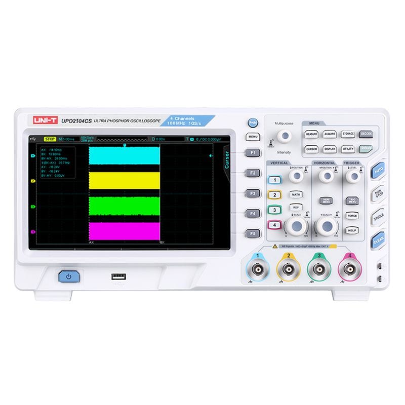 UNI-T Osciloscop Osciloscop UNI-T UPO2104CS | 100MHz, 4 canale, Ultra Phosphor, 1GSa/s
