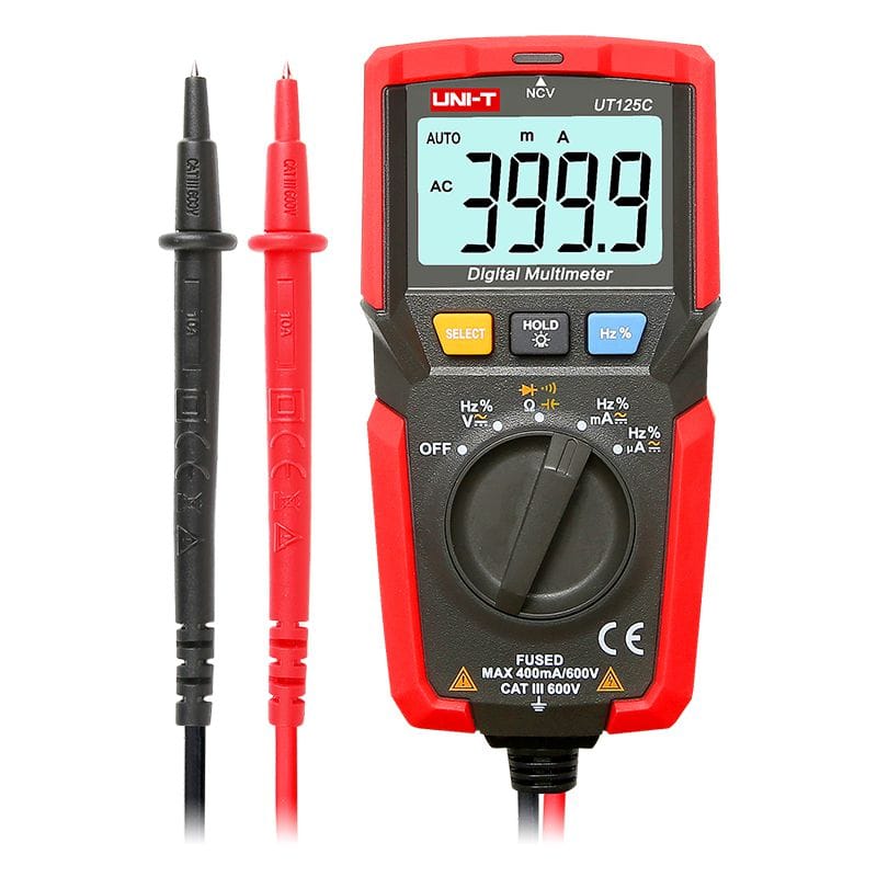 Uni-T Multimetru Multimetru Digital Uni-T UT125C MIE0323 | Afisaj LCD, Testare Continuitate, Protectie Suprasarcina
