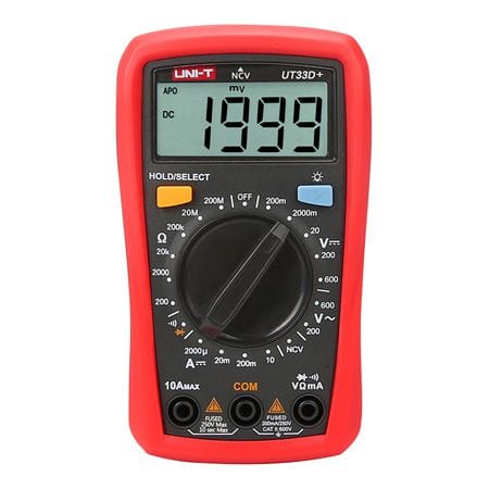 Uni-T Multimetru Multimetru Digital Uni-T UT33D+ MIE0328 | Display LCD, Testare Diode, Protectie Suprasarcina