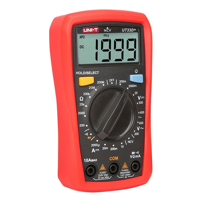 Uni-T Multimetru Multimetru Digital Uni-T UT33D+ MIE0328 | Display LCD, Testare Diode, Protectie Suprasarcina