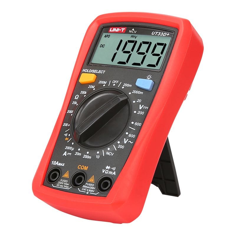Uni-T Multimetru Multimetru Digital Uni-T UT33D+ MIE0328 | Display LCD, Testare Diode, Protectie Suprasarcina