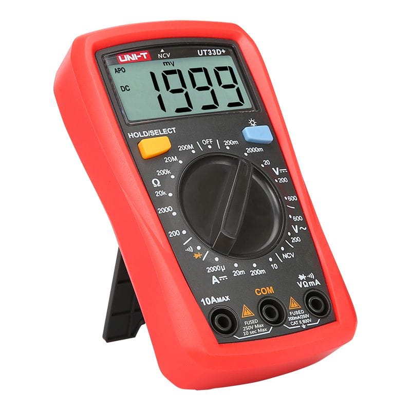 Uni-T Multimetru Multimetru Digital Uni-T UT33D+ MIE0328 | Display LCD, Testare Diode, Protectie Suprasarcina