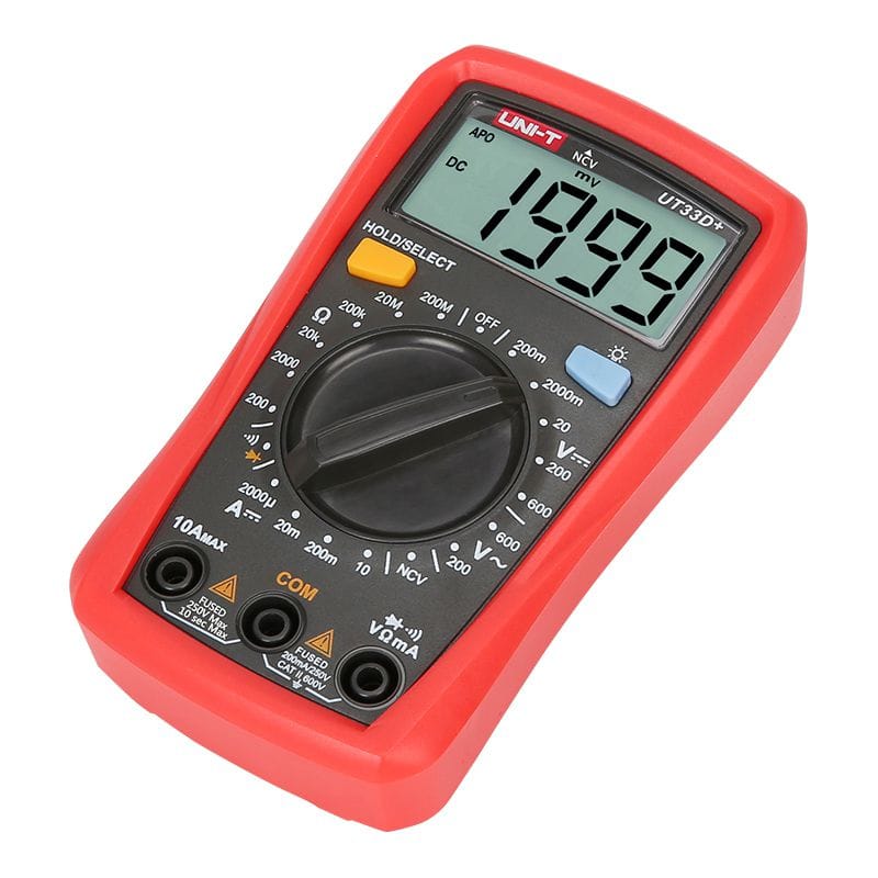 Uni-T Multimetru Multimetru Digital Uni-T UT33D+ MIE0328 | Display LCD, Testare Diode, Protectie Suprasarcina