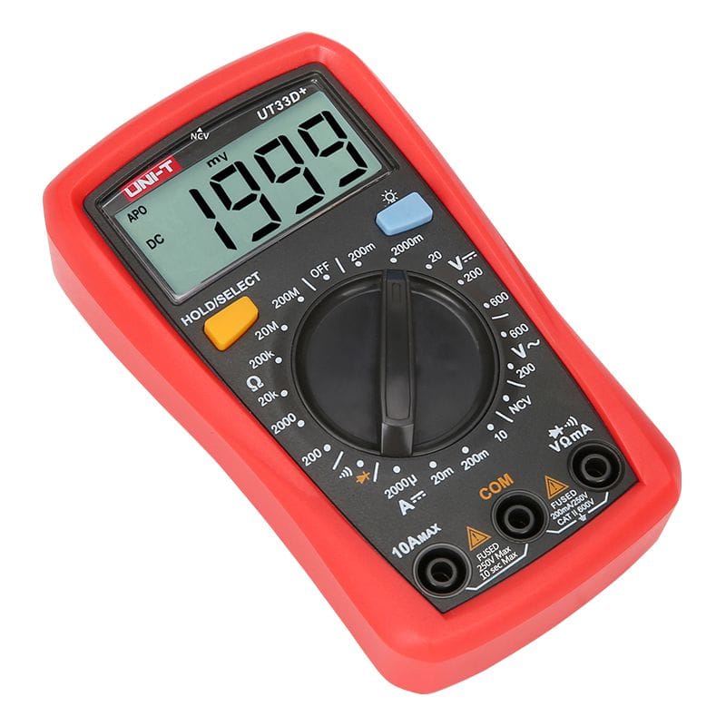 Uni-T Multimetru Multimetru Digital Uni-T UT33D+ MIE0328 | Display LCD, Testare Diode, Protectie Suprasarcina