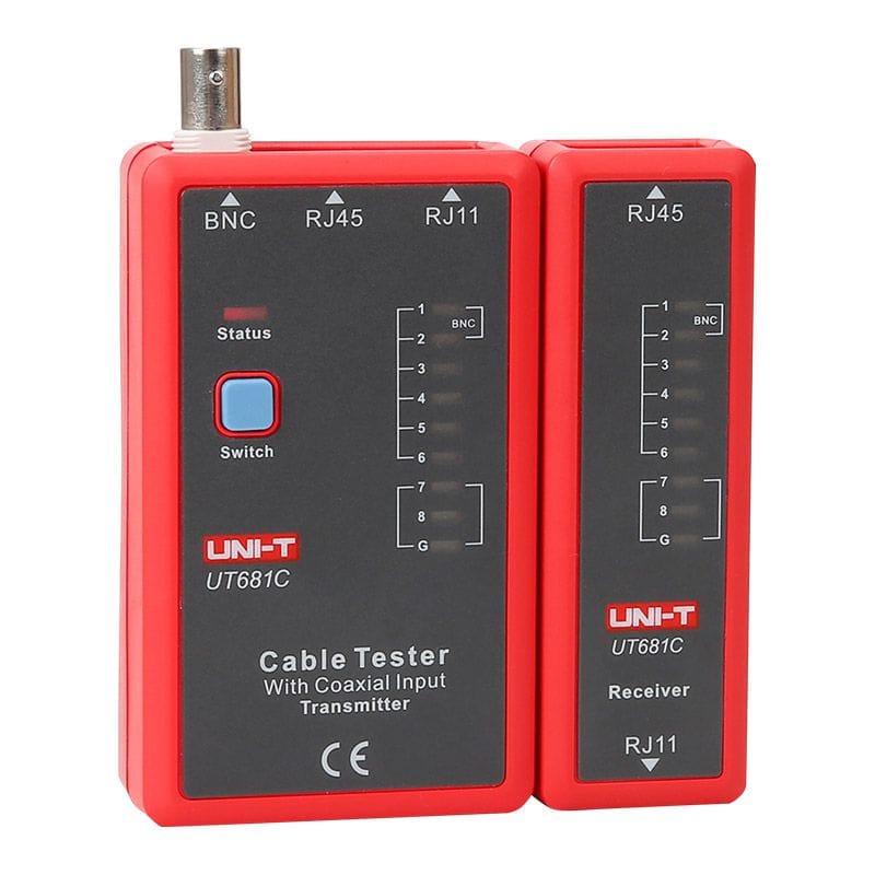 UNI-T Tester multimetru Tester Cabluri UNI-T UT681C | Verificare Cablu Retea, RJ45, RJ11, BNC