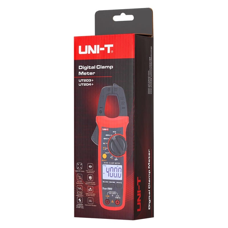 Uni-T Clampmetru digital Clampmetru Digital Uni-T UT203+ MIE0402 | 400A AC, True RMS, NCV